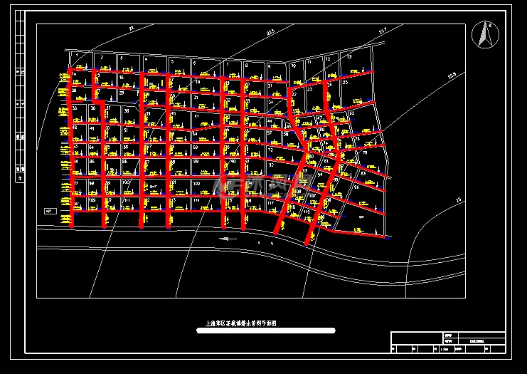 上海某排水管網工程設計- 設計方案圖紙 - 沐風網