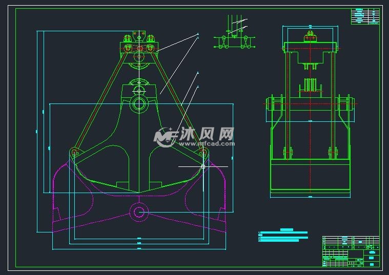 垃圾抓斗零件分解图图片