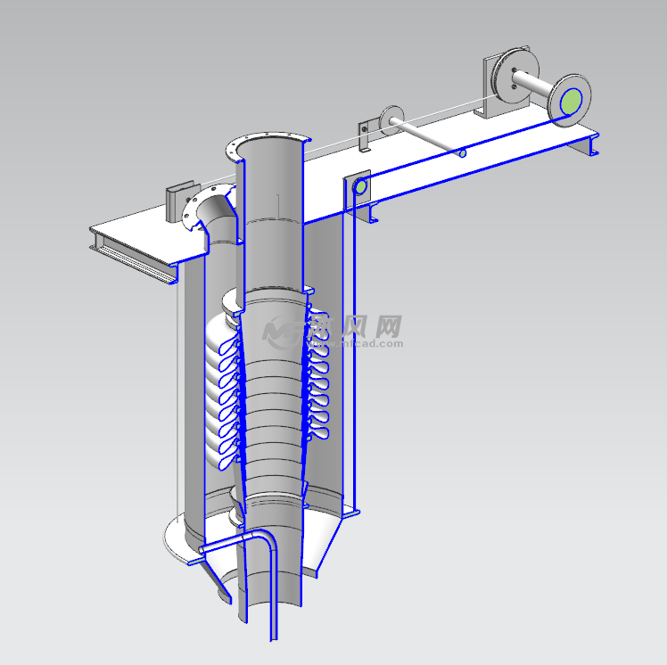 散装头(库底水泥散装机) - 污水处理设备图纸 - 沐风网
