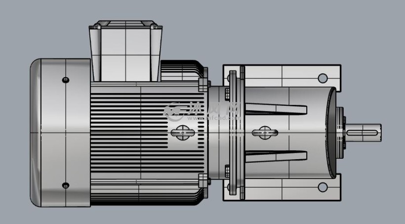 减速电机俯视图