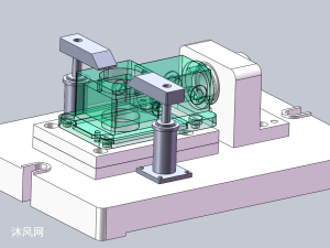 卧式柱塞泵泵体镗30孔夹具