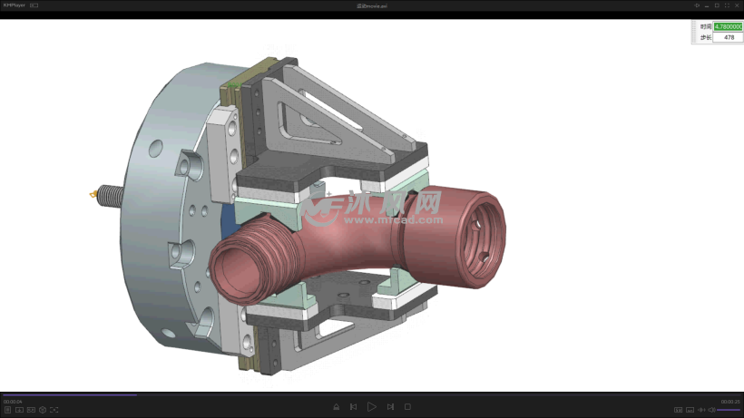 对中工装装夹弯头