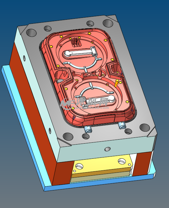 机壳盖板模具设计stp