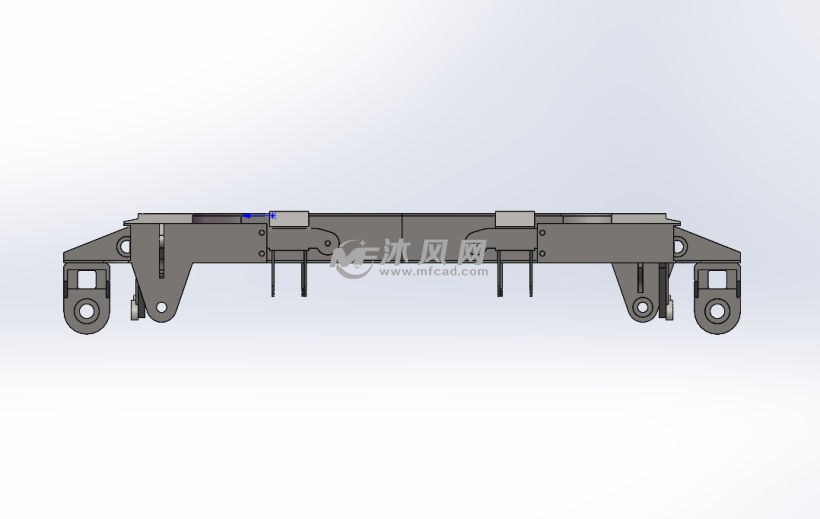俯视图sw-160型转向架主要用于我国铁路干线上的160km/h快速客车使用