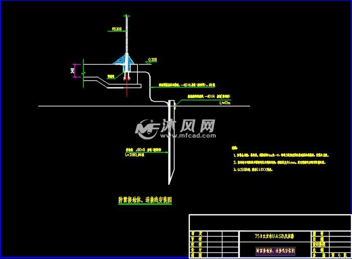 防雷接地體,連接線安裝圖