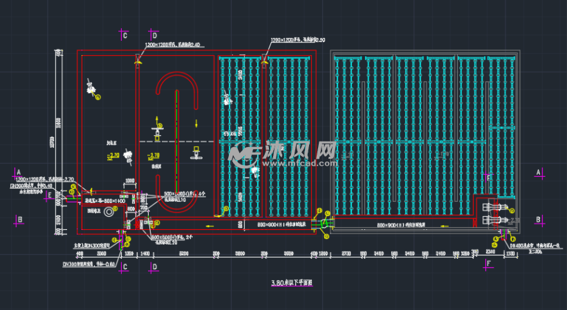 五段式改良a2o池工艺设计施工图