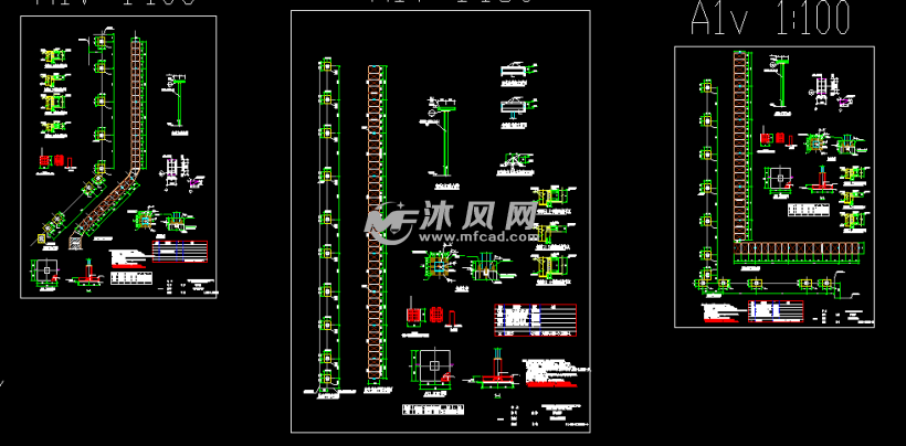 工业项目室外管廊桁架结构施工图