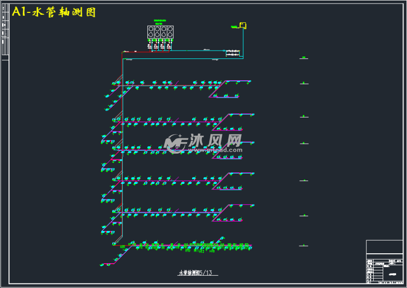 管道轴测图方向图片