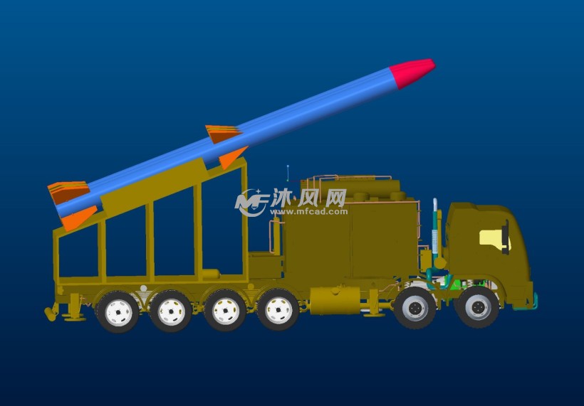 陆地导弹发射车装置