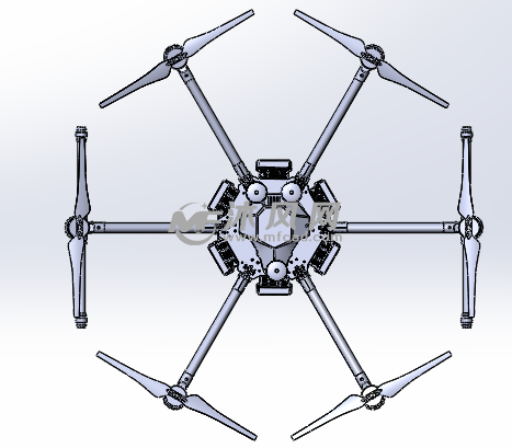 無人機建模sw - 航空航天圖紙 - 沐風網