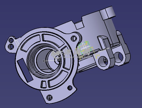 减速机构壳体sw - 零部件模型图纸 - 沐风网