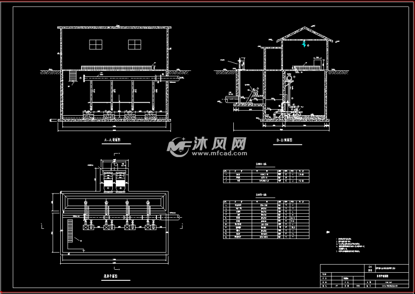 土木工程設計sbr工藝汙水處理廠設計圖