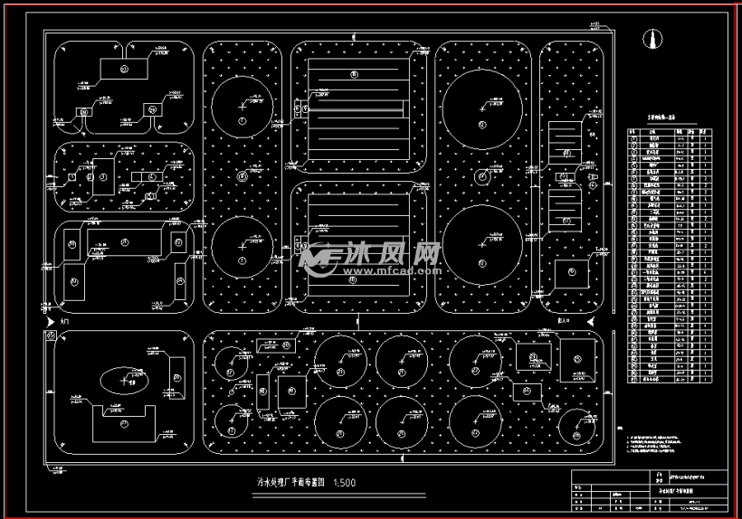 污水处理厂平面布置图