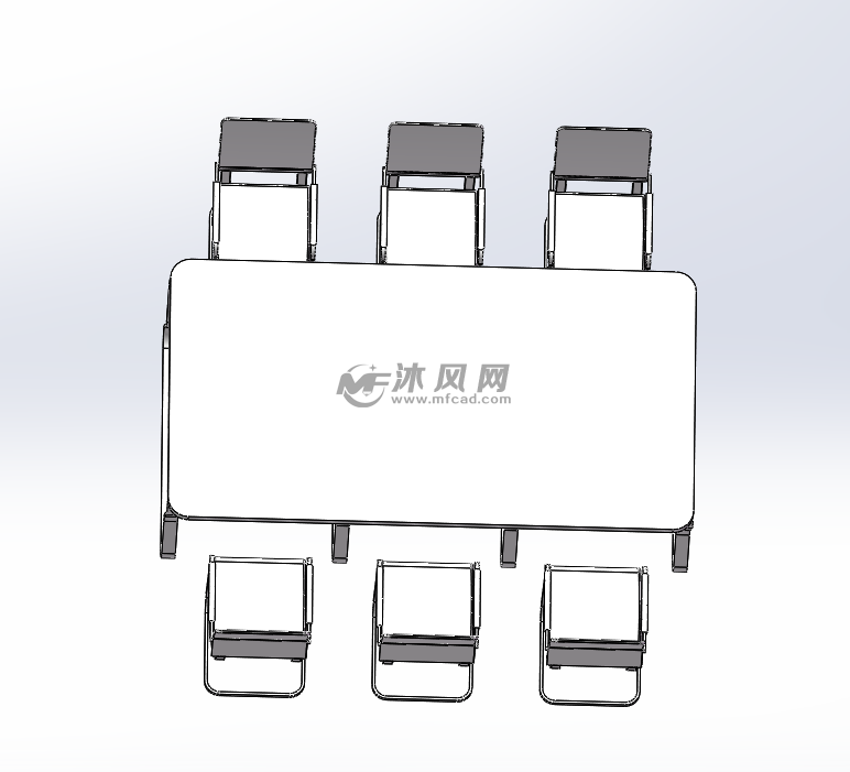 会议室桌椅俯视图会议室桌椅正视立体图会议室桌椅侧视图办公桌单个