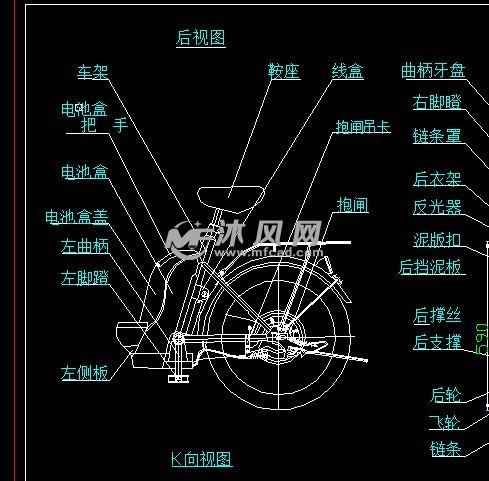 电动车前轮结构图解图片