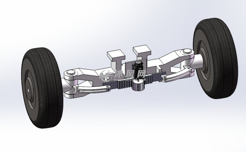 除草装置利用四连杆机构避障,还有丝杆提升装置.
