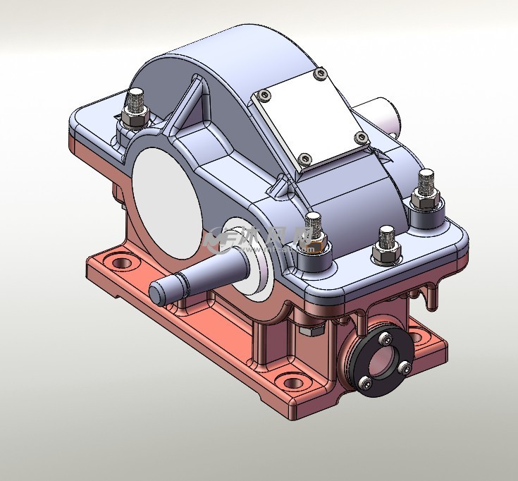 a020-一级齿轮减速器 - 零部件模型图纸 - 沐风网