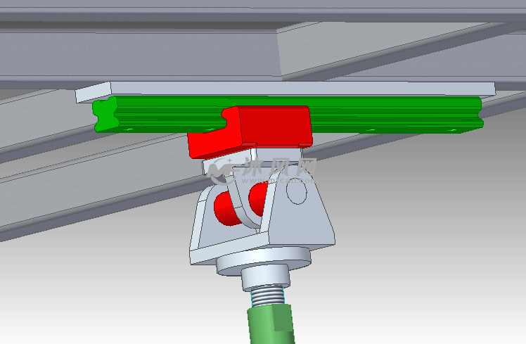 2点同步倾斜机构倾斜支撑结构