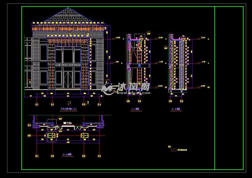 门面房建设图纸大全图片