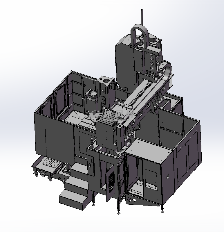 数控机床模型 标准钣金外防护,合理拆图,可编辑 抽拉式水箱模型等