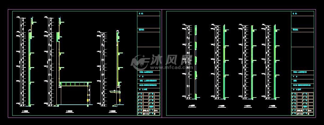 某高层商住楼幕墙结构设计图(含计算书)