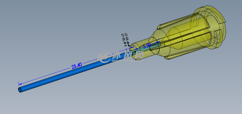 点胶针头鲁尔接头 14g 20g - 医疗设备图纸 - 沐风网