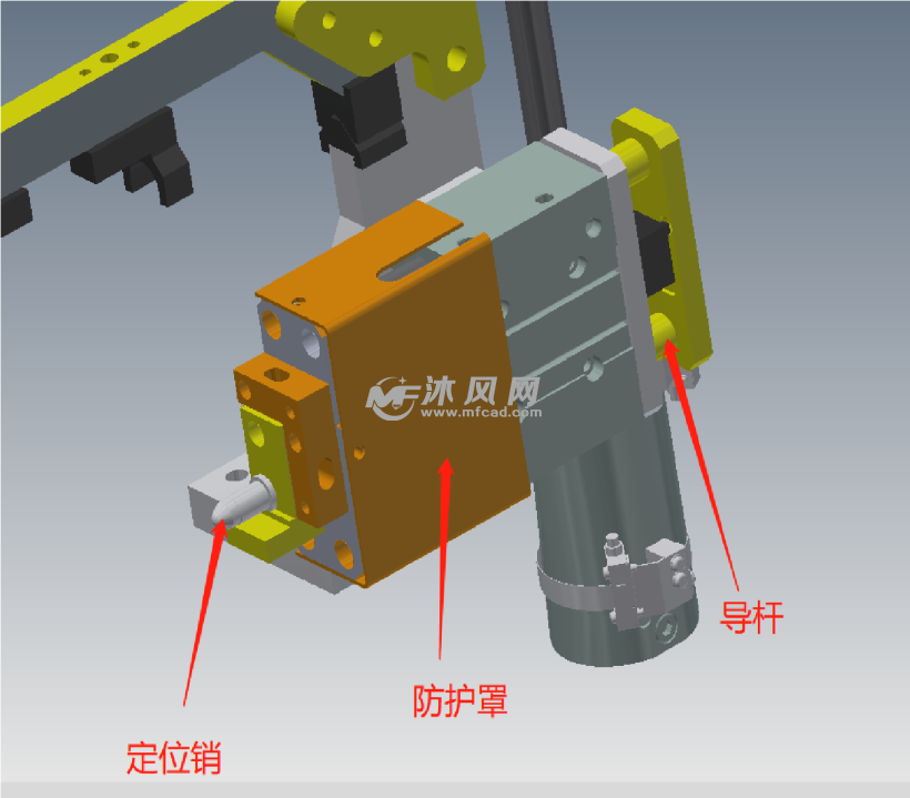 一種焊接夾具壓緊和銷定位模塊