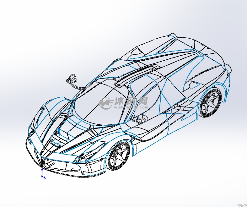 法拉利跑车模型sw
