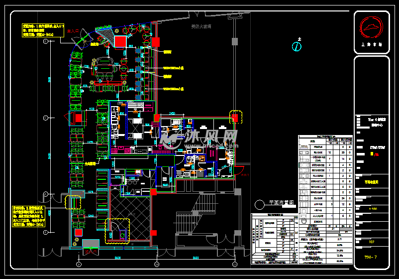 江苏某必胜客餐厅装饰施工图
