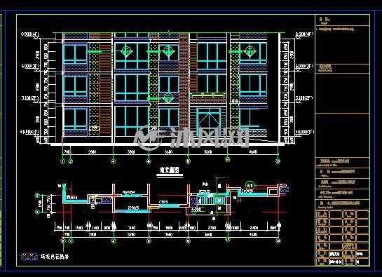 住宅裙楼石材百叶雨蓬工程幕墙结构设计图