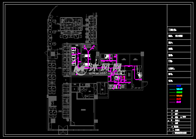 某必胜客餐厅给排水布置图