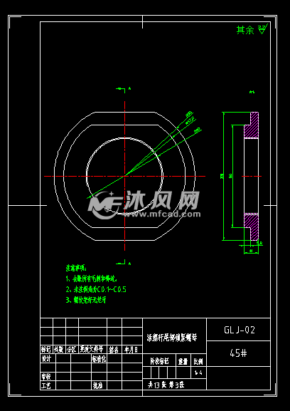 活塞桿尾部鎖緊螺母