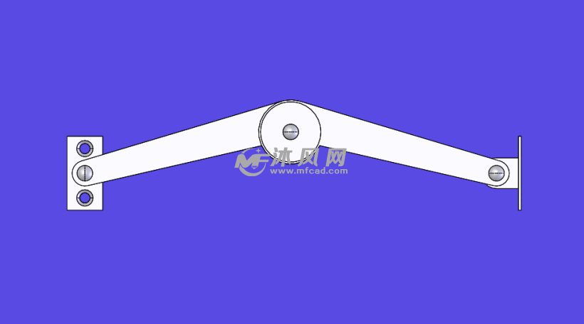 9种f系列中折叠式门盖支撑杆模型