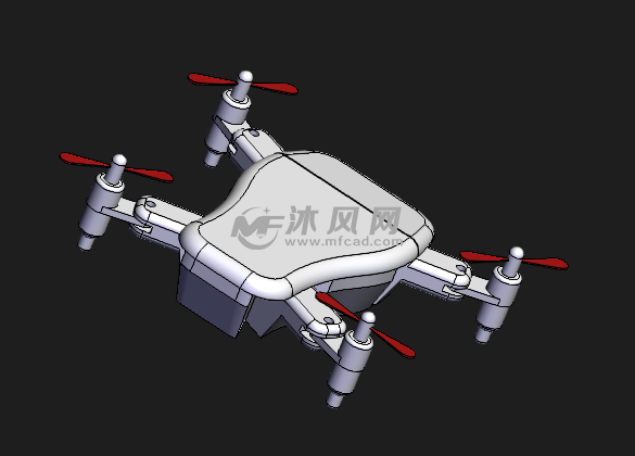 無人機模型3d設計圖 - 航空航天圖紙 - 沐風網