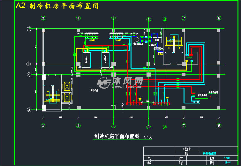 a2-制冷机房平面布置图a2-制冷机房轴测图图纸参数图纸id 1044653