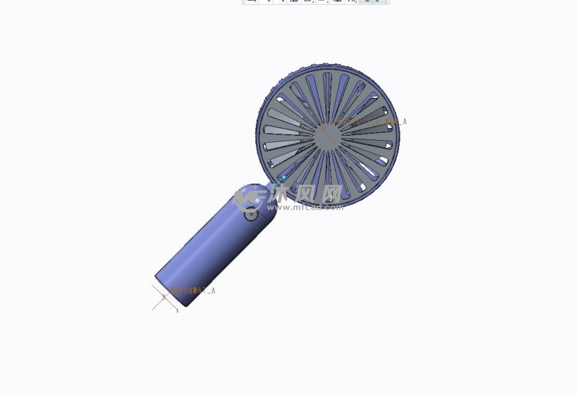 手持小风扇结构