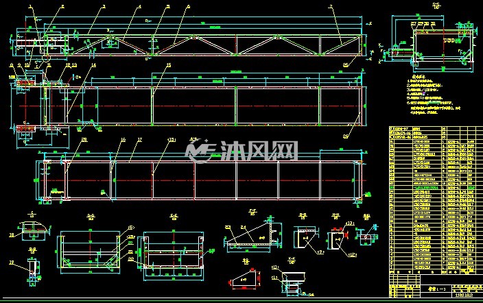 800带宽皮带输送机 - 输送和提升设备图纸 - 沐风网