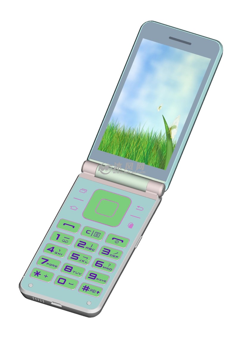 弧面双屏翻盖手机