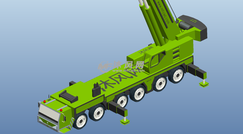 汽车起重机底盘简易模型