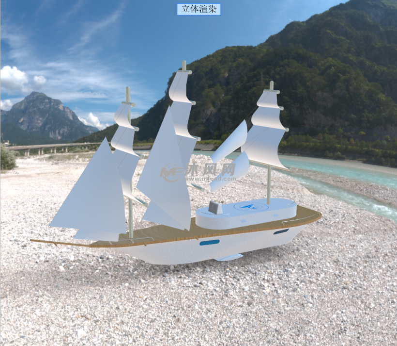 三桅帆船设计