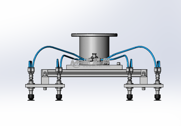 真空吸盘组件设计 - 液压及气动元件图纸 - 沐风网