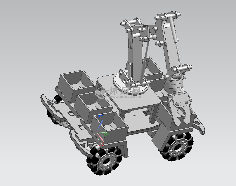 机械创新码垛小车 - 机器人模型图纸 - 沐风网