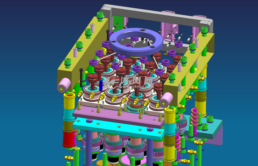 经典螺纹模具局部图