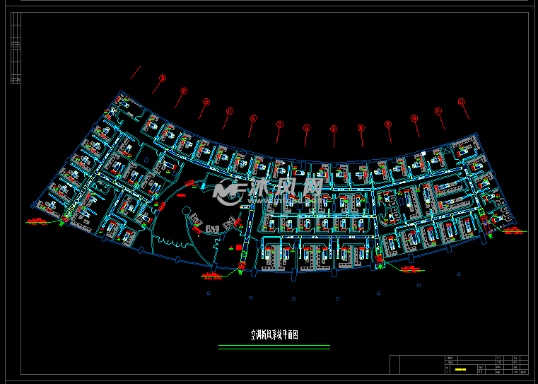 芜湖好乐迪ktv暖通空调设计平面图