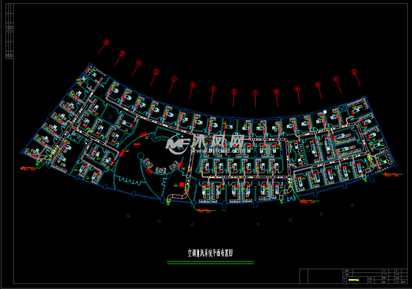 芜湖好乐迪ktv暖通空调设计平面图