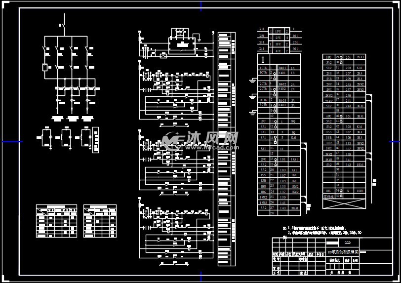 变压器室,配电室,发电机房配电屏电气图纸