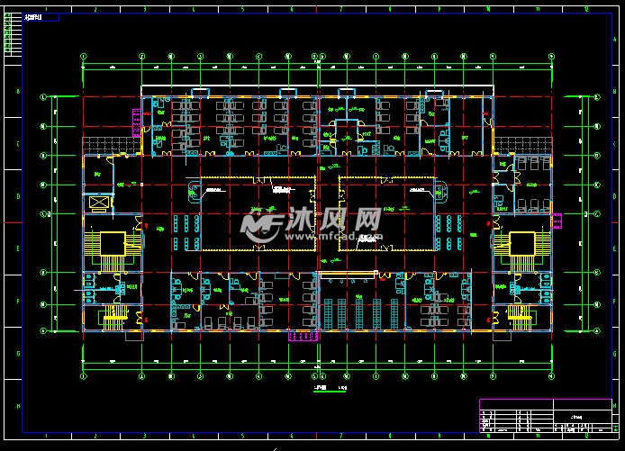 某养老院建筑平面布置图及装修图