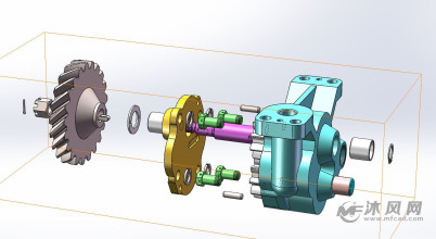 齿轮油泵爆炸图