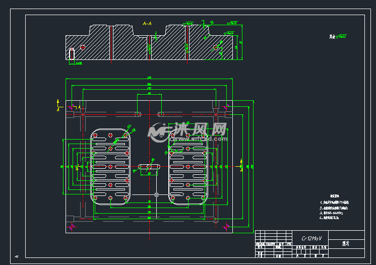 型芯图型腔图图纸参数图纸id: 1047175图纸格式:dwg,lsp,doc图纸版本