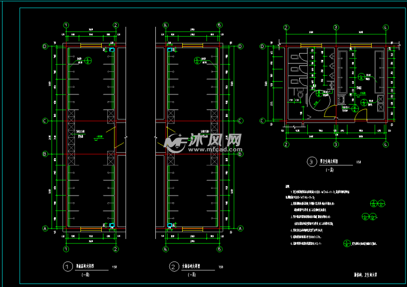 女淋浴间大样图